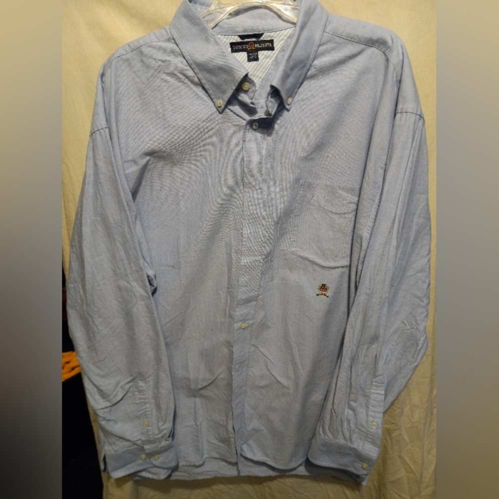 Big&Tall Tommy Hilfiger Blue Button Down